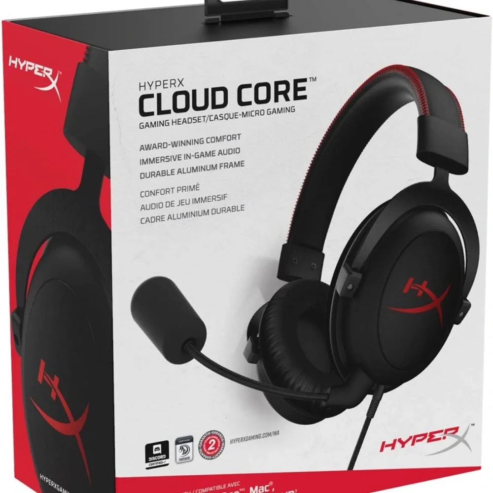 HyperX Core Gaming Headset -Works with PC/PS4 and Xbox One, Nintendo Switch